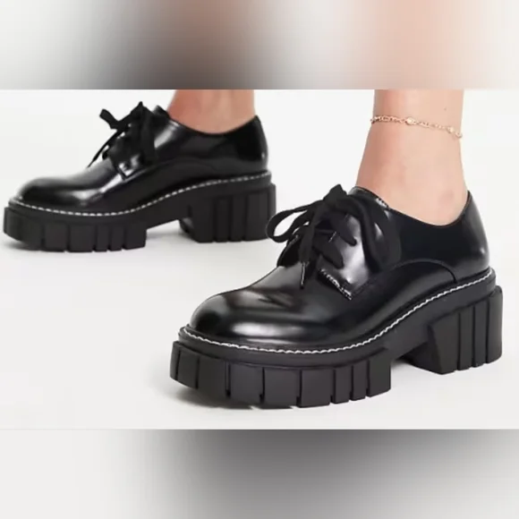 Steve Madden Phoenix Loafer lace-up shoes, Womens Size 6 - Picture 1 of 10